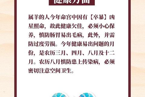 79年属羊2019每月运势详解:全年运程变化与关键节点提醒 79年属羊2019每月运势详解:全年运程变化与关键节点提醒