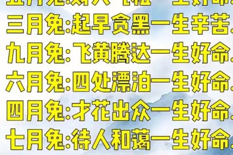 2017年属兔运势全解析:每月运程变化与关键提醒 2017年属兔运势全解析:每月运程变化与关键提醒