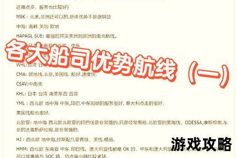 老船长攻略：航海冒险终极技巧与制胜法则全解析