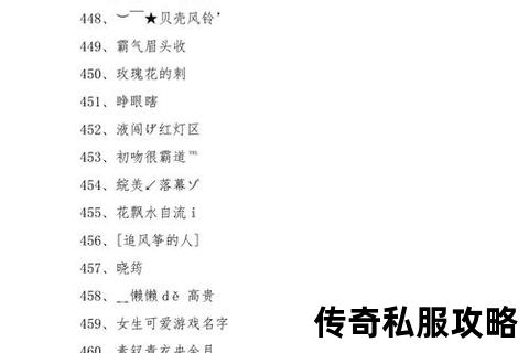 霸气炫酷传奇私服网名锋芒尽显狂拽称号终极精选 霸气炫酷传奇私服网名锋芒尽显狂拽称号终极精选