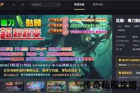 传奇私服毒道玩法解析持续伤害与群体减益技巧