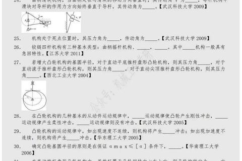 960机械原理真题解析_高频考点精讲与解题技巧突破