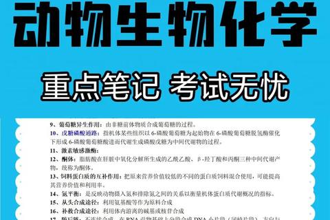 动物生物化学考研真题_核心考点解析与重难点突破指南