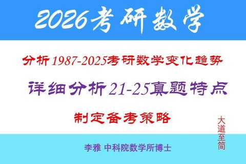 考研数学历年真题难度波动与趋势解析（1987-2025）
