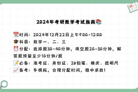 考研数学真题复习指南：近十年练习规划与时间分配建议
