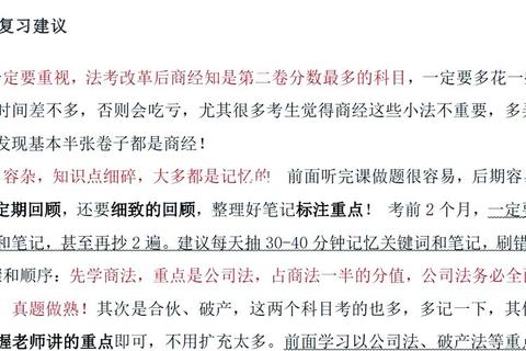 商法学考研真题解析_高频考点与典型例题精讲