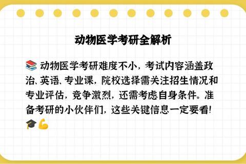 考研动物医学真题解析_重点考点梳理与备考策略精讲