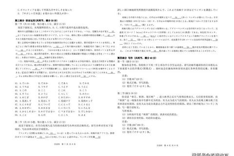 武大日语真题答案解析-高频考点及应试技巧精讲