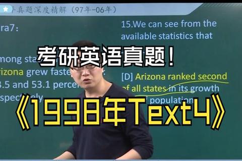 1998年英语一真题解析：核心考点与高分突破策略