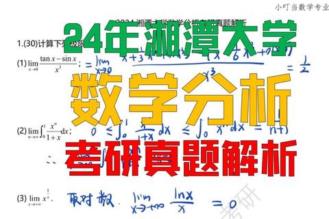 湘潭大学数学分析真题解析：高频考点与典型例题精讲