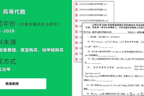 兰大考研真题解析_高频考点与备考策略