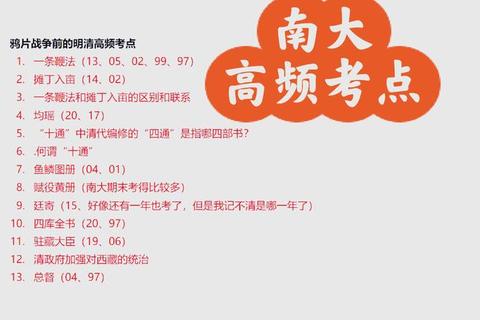 考研真题高频考点串讲_重难点解析与备考攻略