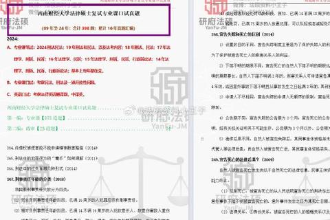 西南财经大学法学真题解析-命题规律与重难点突破