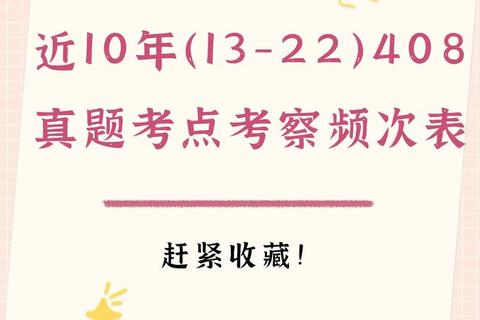 408历年真题解析：核心考点与高频题型突破策略