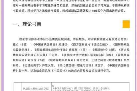风景园林考研真题解析_高频考点与备考策略精要