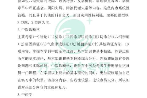 考研中医综合历年真题解析_高频考点与复习策略精要