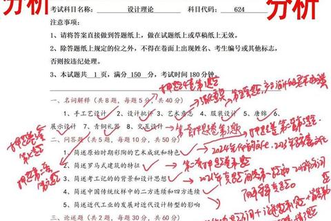 设计学考研真题_高频题型解析与复习重点精讲