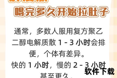 聚乙二醇服用后多久排便_见效时长与排便反应分析