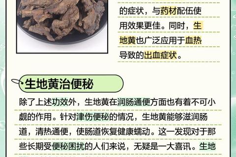 生地黄功效与作用详解：滋阴清热_凉血止血的临床应用