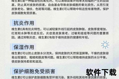 外用维生素E护肤指南：高效抗氧化与修复功效全解析