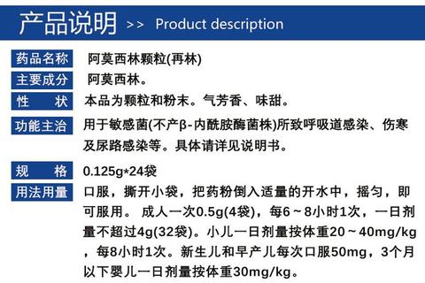 阿莫西林服用剂量指南：成人与儿童用药颗粒数详解