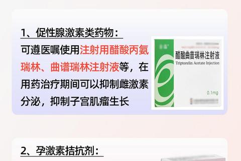 子宫肌瘤药物治疗新策略_靶向机制与临床用药优化探讨