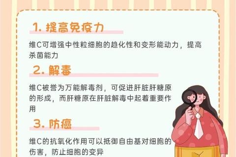 维生素C的7大健康益处：增强免疫力_抗氧化_促进胶原蛋白合成