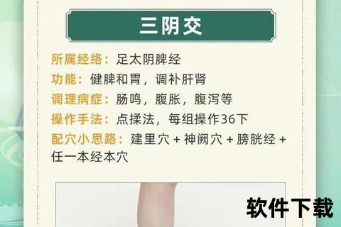 三阴交穴精准定位：足三阴交会处与取穴步骤详解