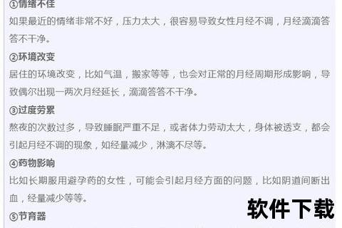 月经突现点滴即停-解析周期异常与健康隐忧