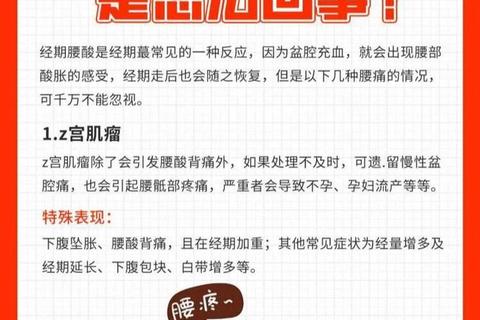 月经期腰疼剧烈原因解析：常见诱因与应对方法