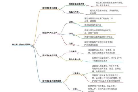 维生素C美白真相：科学解析其机制与正确方法