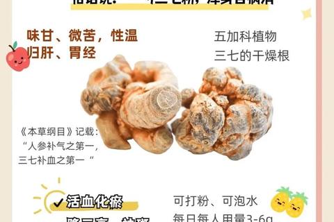 三七粉：活血化瘀与补血强身的双重功效_心脑血管健康守护者