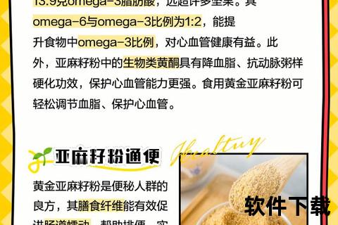 黄金亚麻籽核心功效解析：健康作用与食用价值全揭秘