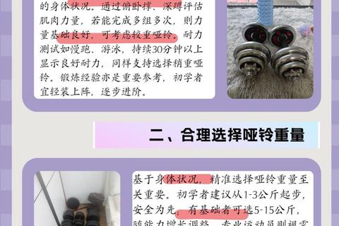哑铃重量选择指南-如何确定适合你的公斤数范围？