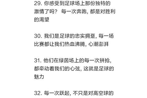 热血沸腾的答案：足球为何令人痴迷-绿茵场上的热爱密码解析
