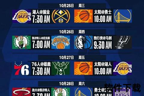 NBA新赛季启幕：年度开赛时间与赛程亮点全面解析