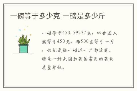 240磅等于多少斤_国际单位与市斤的精确换算解析