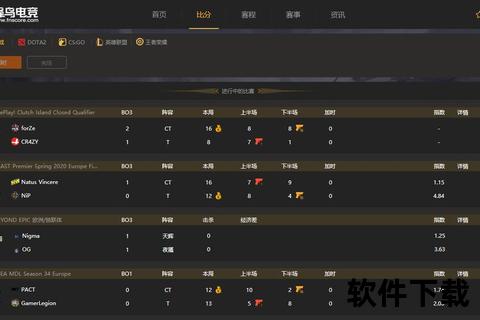 电竞比分网_全球电竞赛事实时追踪与竞猜数据平台