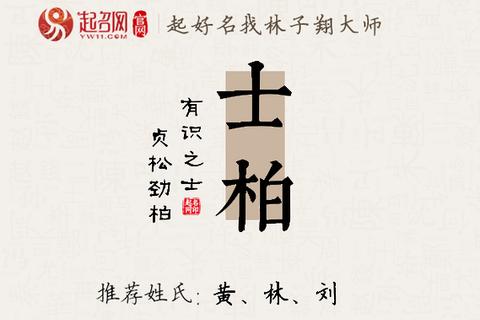 士柏寓意解析_才高八斗与贞松劲柏的象征